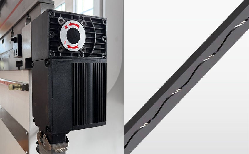 Automatic crowning system ensuring accurate and repeatable bend angles 